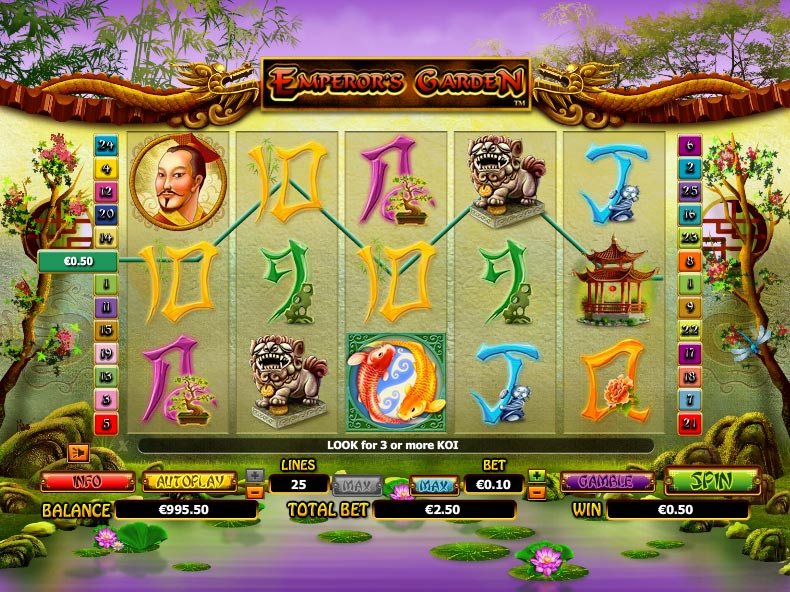 emperors garden online slot