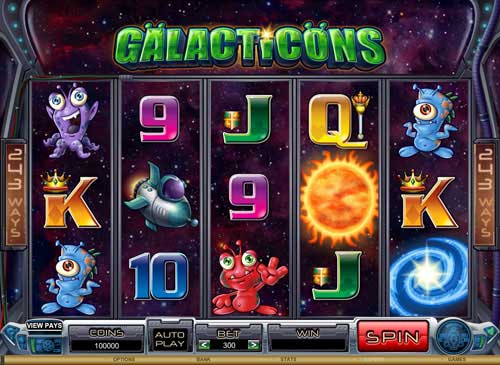 Galacticons Microgaming Video Slot